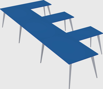 Modern l-shaped office desk