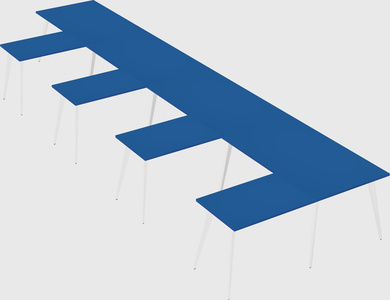 Modern l-shaped office desk