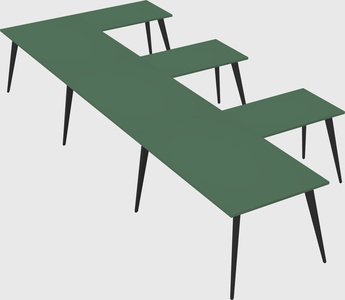 Modern l-shaped office desk