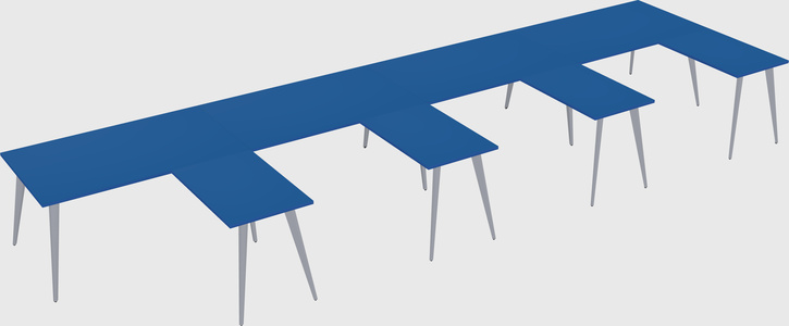 Modern l-shaped office desk