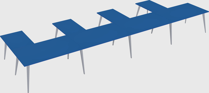 Modern l-shaped office desk