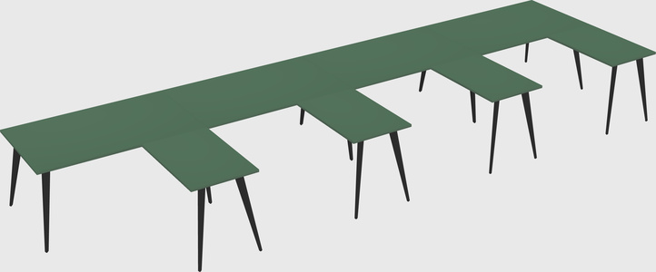 Modern l-shaped office desk