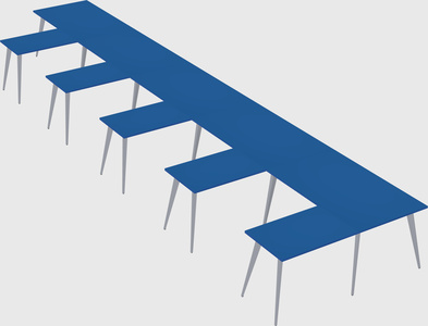 Modern l-shaped office desk