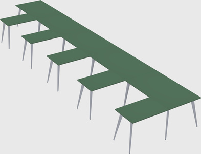 Modern l-shaped office desk