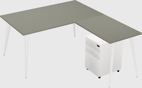 Modern L-shaped Office Desk