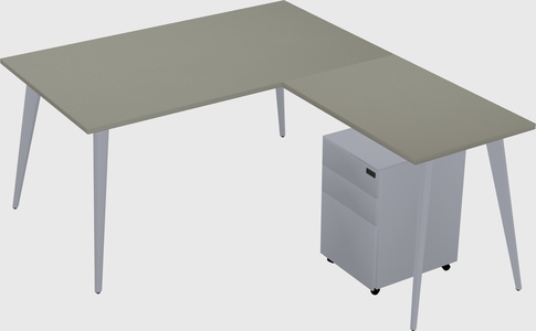 Modern L-shaped Office Desk