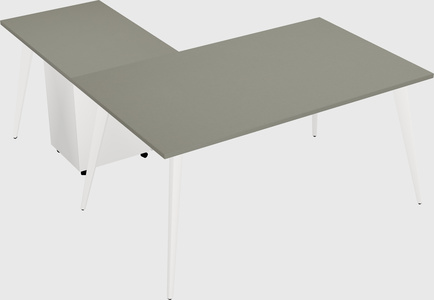 Modern l-shaped office desk