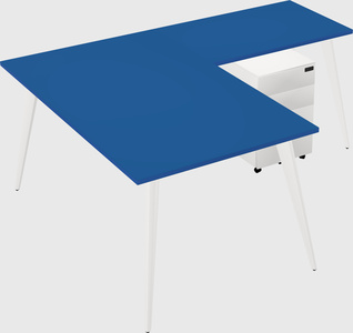 Modern l-shaped office desk