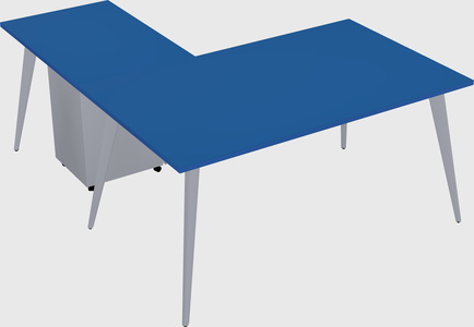 Modern l-shaped office desk