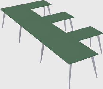 Modern l-shaped office desk