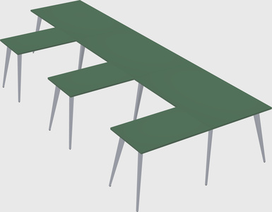 Modern l-shaped office desk