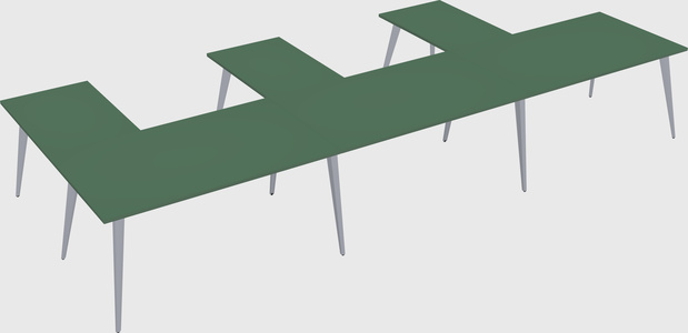 Modern l-shaped office desk