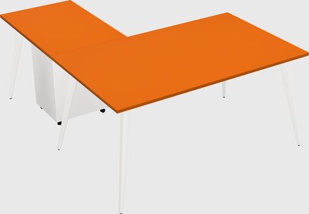 Modern l-shaped office desk