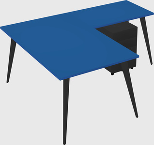 Modern l-shaped office desk