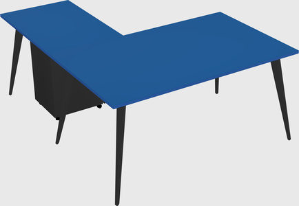 Modern l-shaped office desk