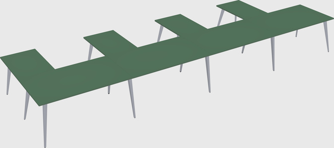Modern l-shaped office desk