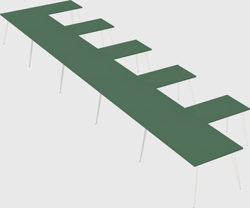 Modern l-shaped office desk