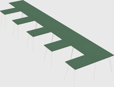 Modern l-shaped office desk