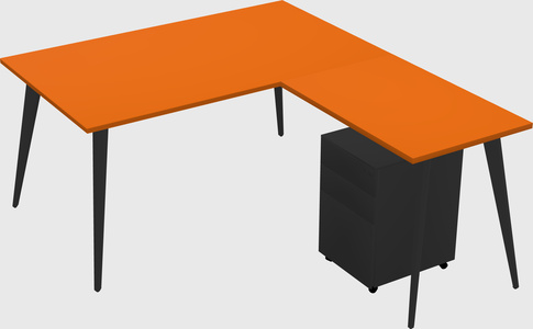 Modern L-shaped Office Desk