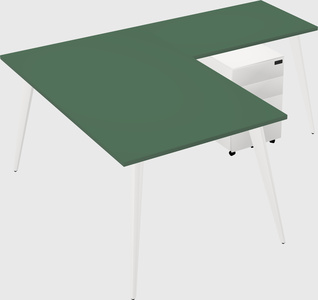 Modern l-shaped office desk