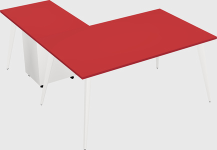 Modern l-shaped office desk
