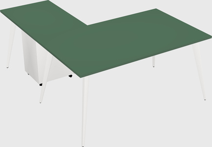 Modern l-shaped office desk