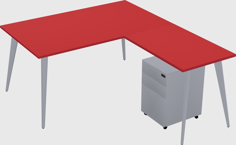 Modern L-shaped Office Desk