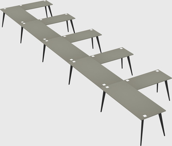 Modern l-shaped office desk