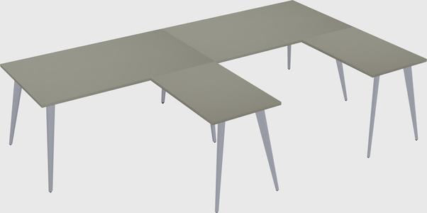 Modern l-shaped office desk
