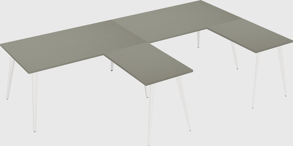 Modern l-shaped office desk