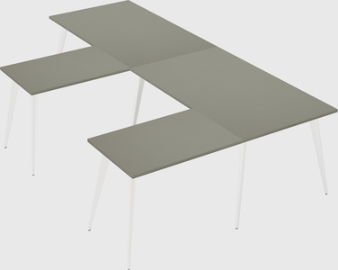 Modern l-shaped office desk
