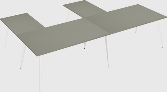 Modern l-shaped office desk