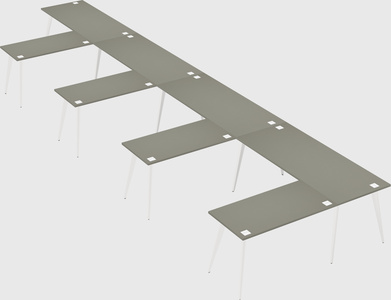 Modern l-shaped office desk