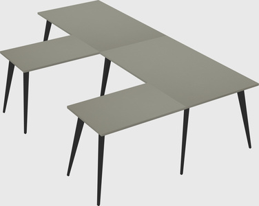 Modern l-shaped office desk