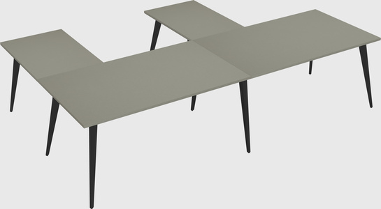 Modern l-shaped office desk
