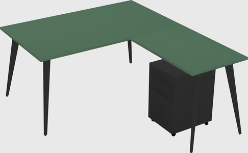 Modern L-shaped Office Desk