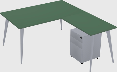 Modern L-shaped Office Desk