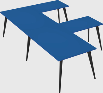 Modern l-shaped office desk