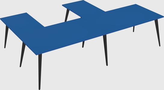 Modern l-shaped office desk