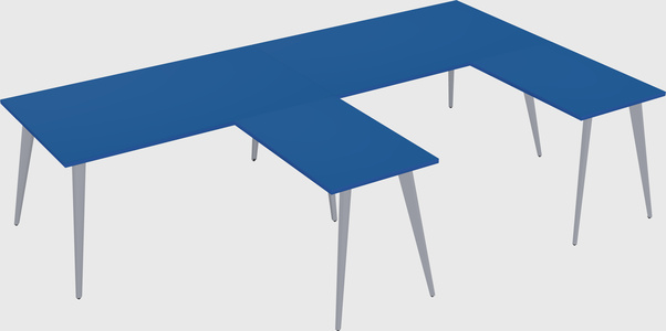 Modern l-shaped office desk