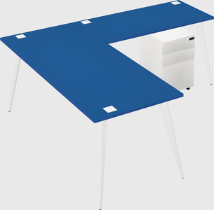Modern l-shaped office desk