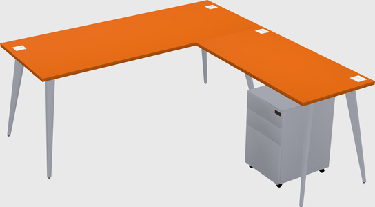 Modern L-shaped Office Desk