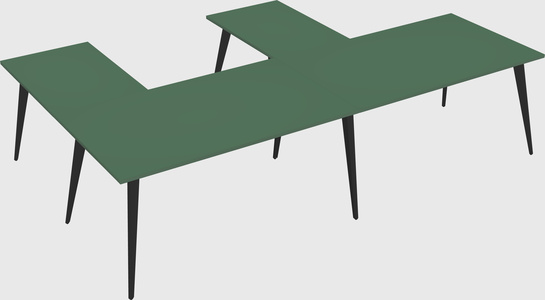 Modern l-shaped office desk