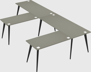 Modern l-shaped office desk