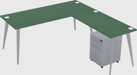Modern L-shaped Office Desk