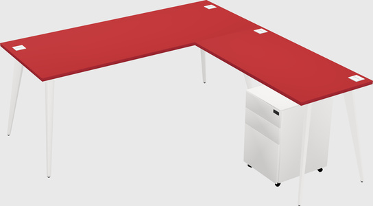 Modern L-shaped Office Desk