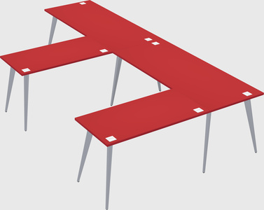 Modern l-shaped office desk
