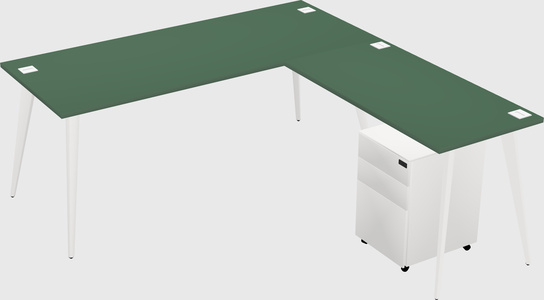 Modern L-shaped Office Desk