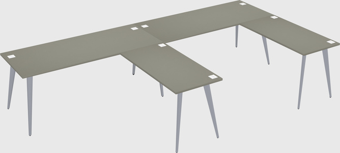 Modern l-shaped office desk