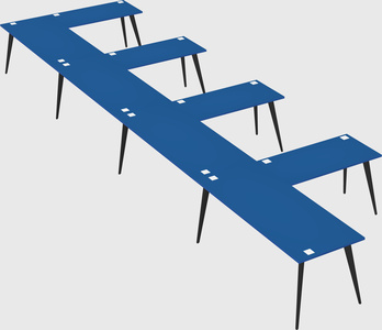 Modern l-shaped office desk
